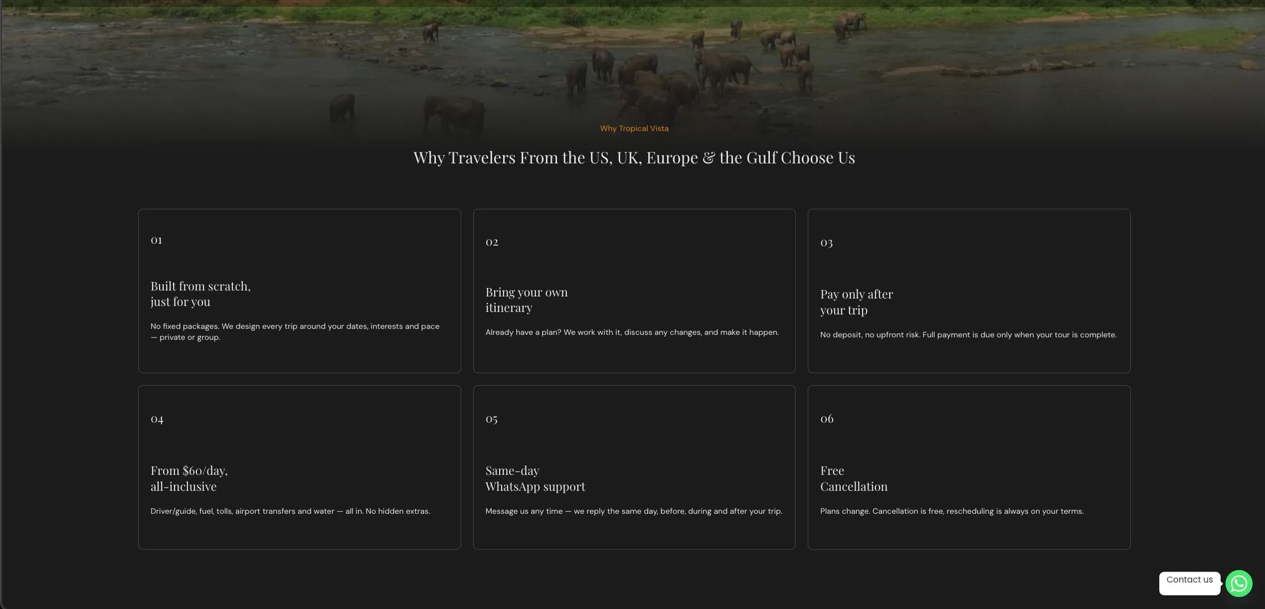 Why travellers choose us